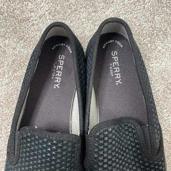 Sperry Seaside Perforated Emboss Suede Slip on Sneaker - Picture 3 of 9